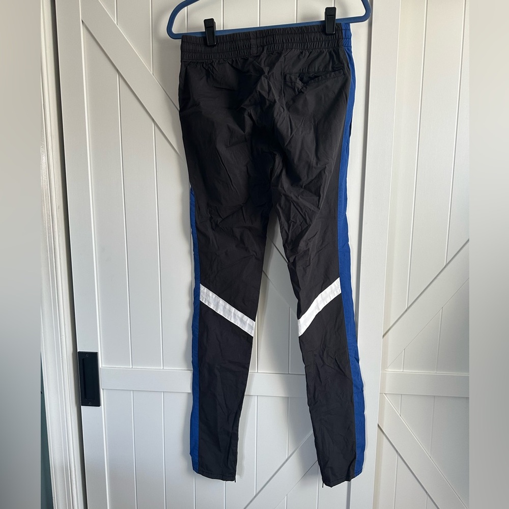 PacSun Men’s Black Blue Track Pants Size Small Athletic Joggers Streetwear - Picture 4 of 6